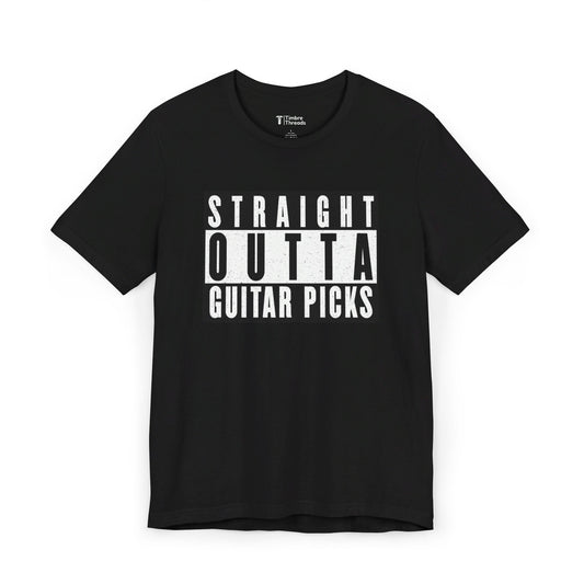 Straight Outta Guitar Picks Short Sleeve Tee