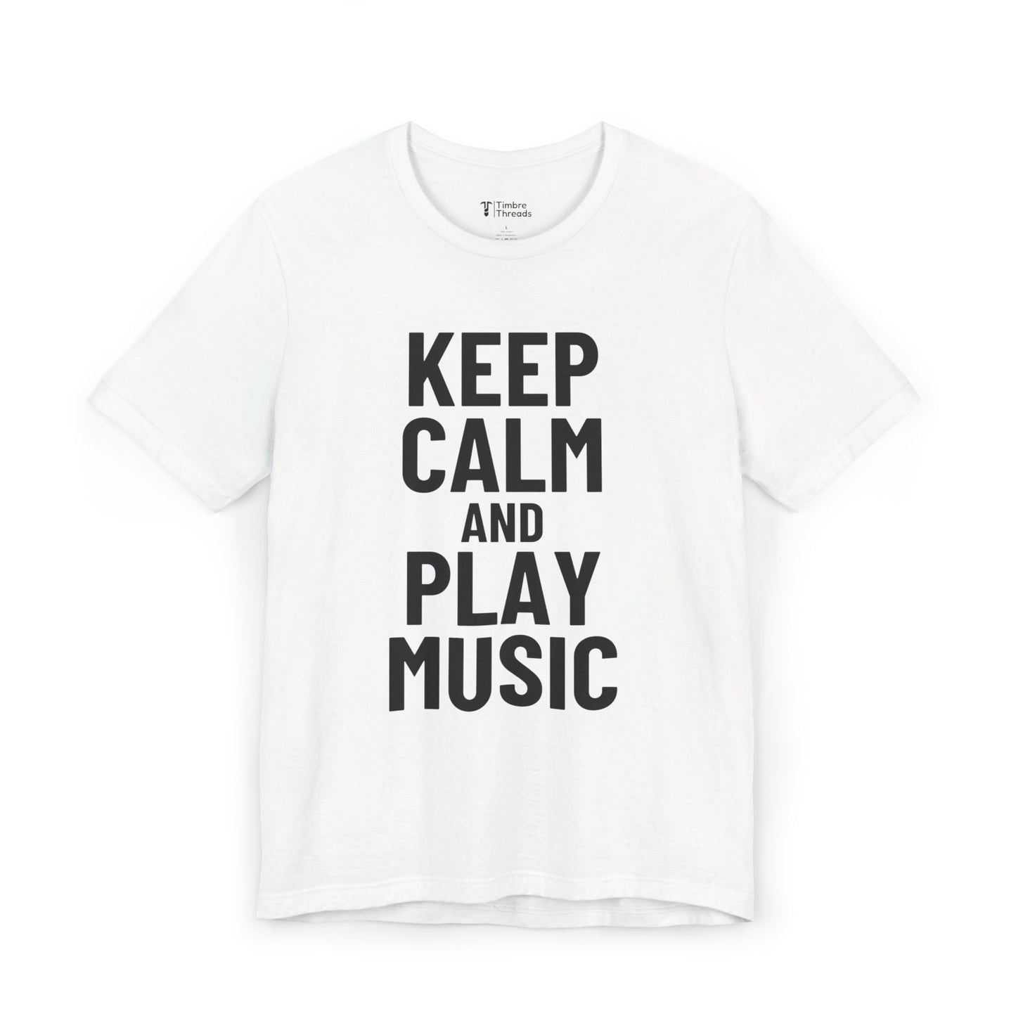 Keep Calm and Play Music Short Sleeve Tee