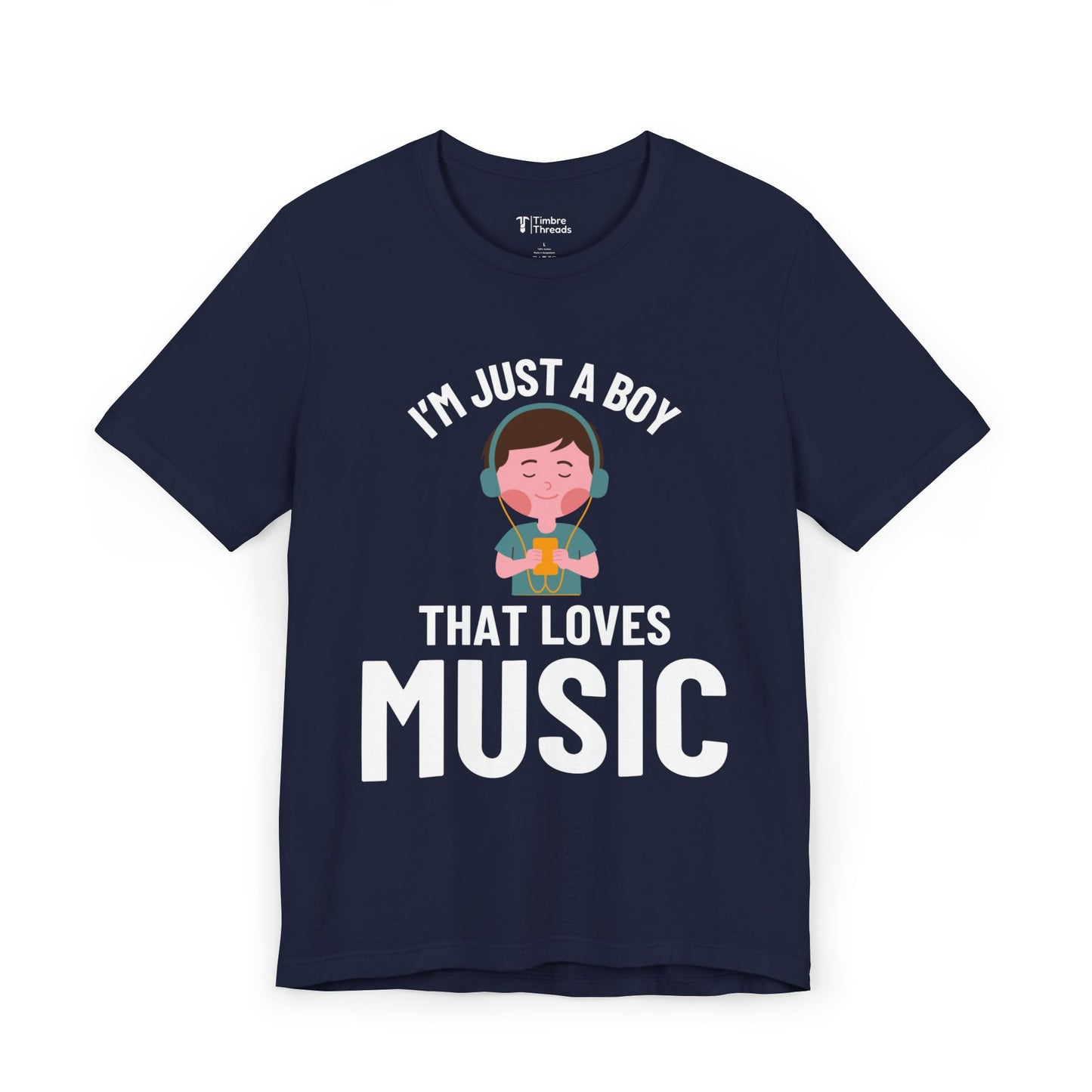 I'm Just A Boy Who Loves Music Short Sleeve Tee