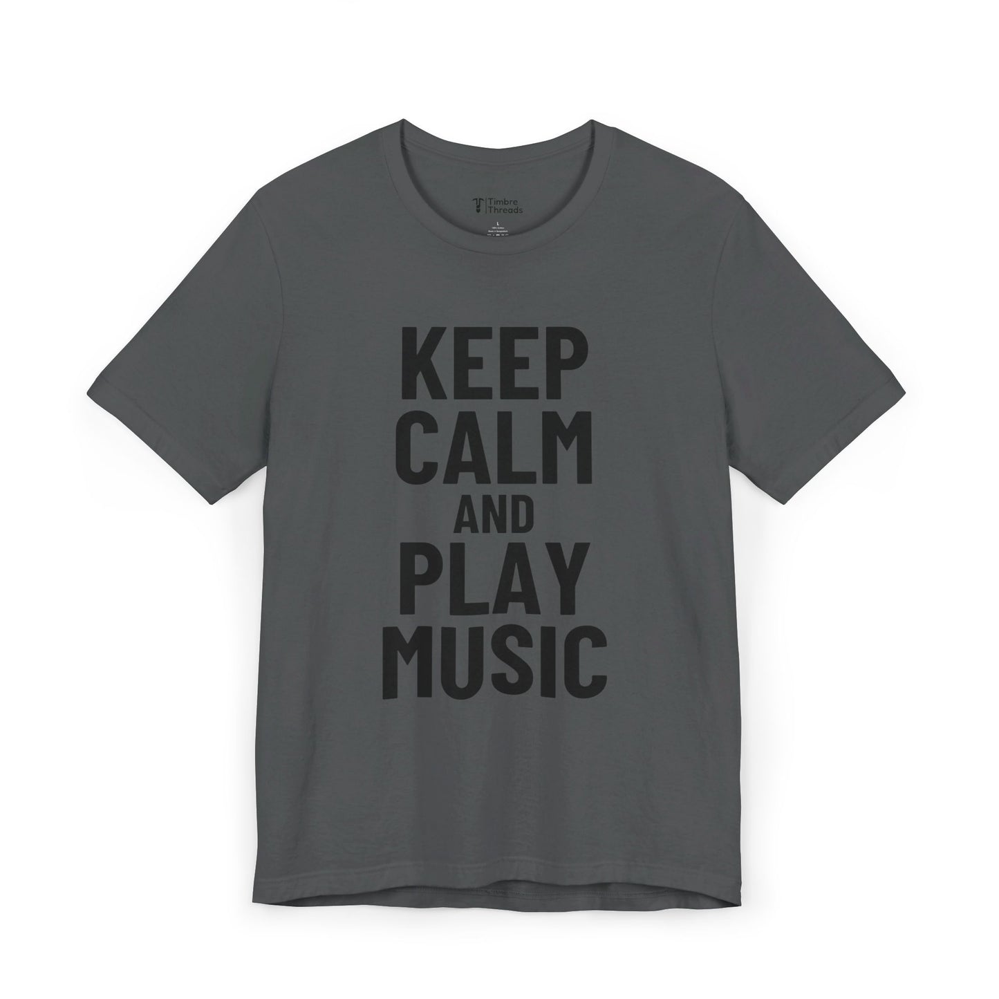 Keep Calm and Play Music Short Sleeve Tee