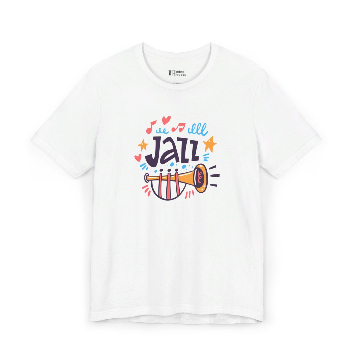 Jazz Clipart Graphic Short Sleeve Tee