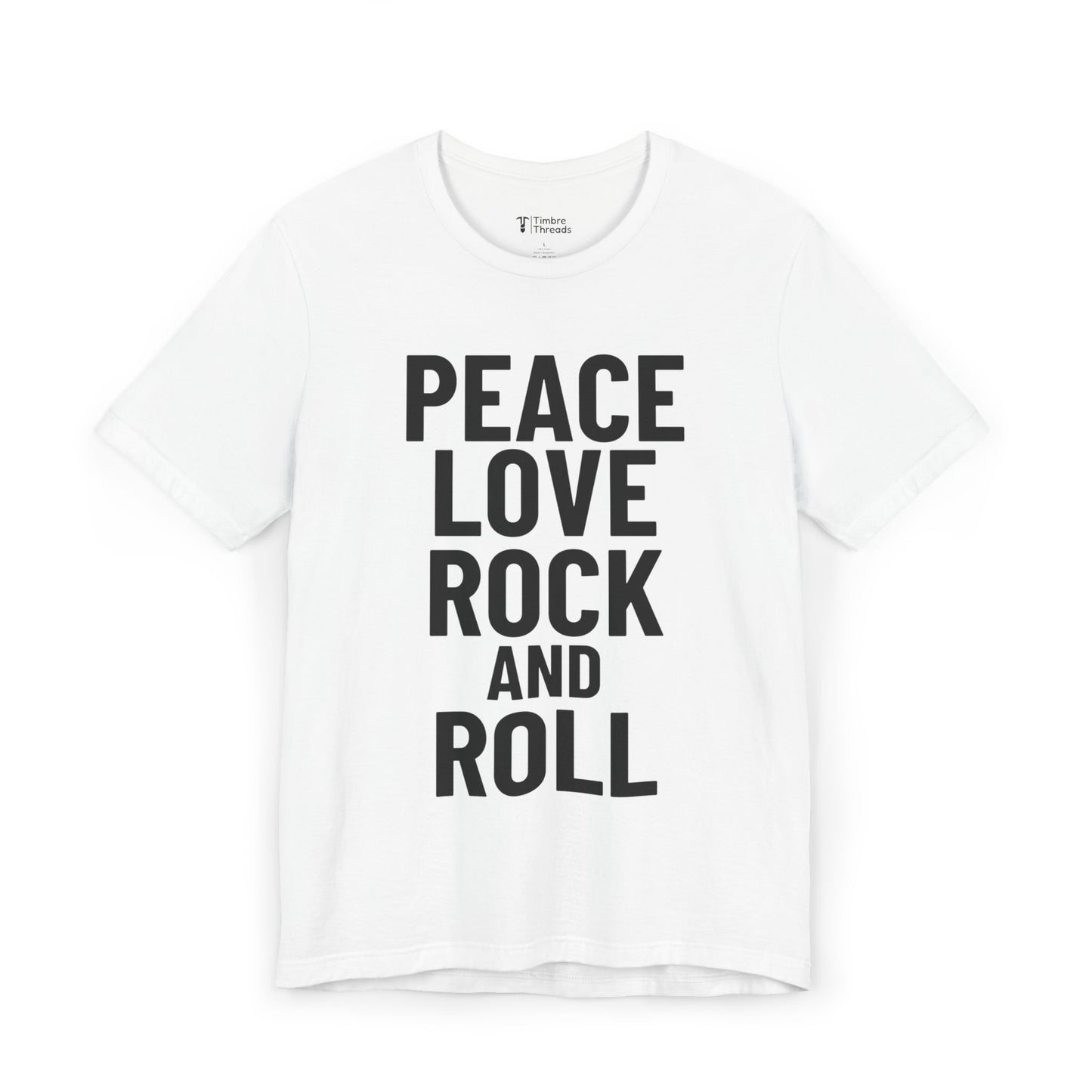 Peace Love Rock And Roll Short Sleeve Tee