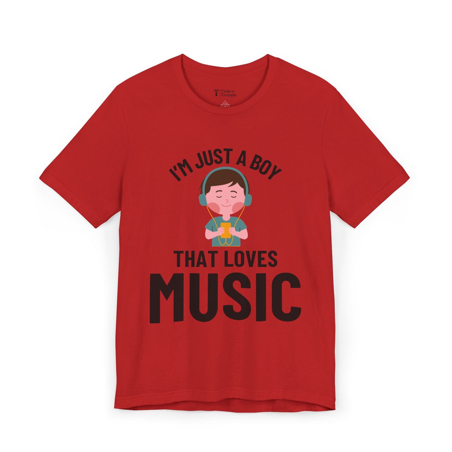 I'm Just A Boy Who Loves Music Short Sleeve Tee