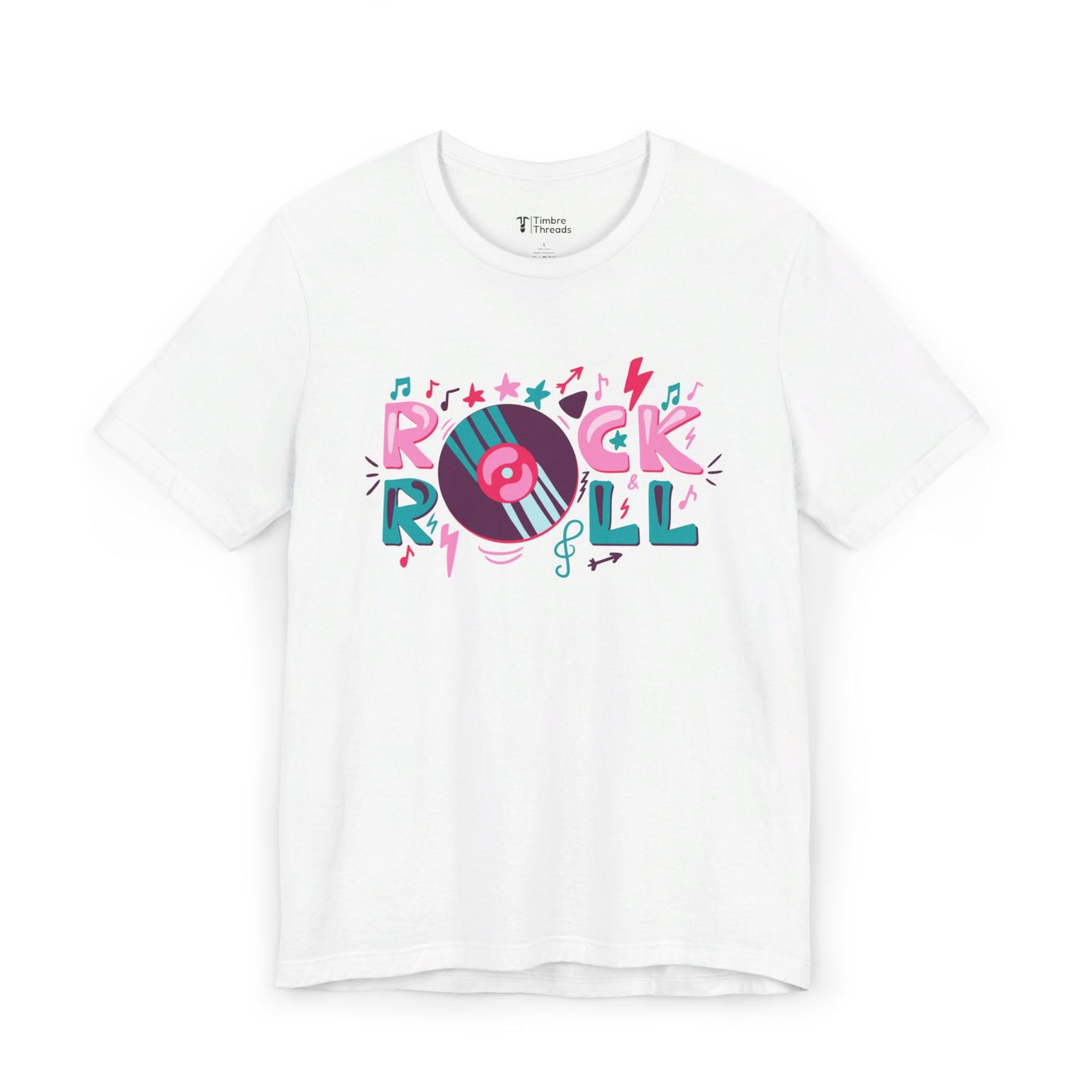 Rock and Roll Drawing Short Sleeve Tee