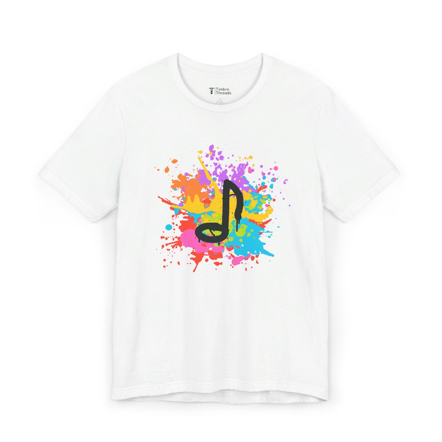 Graffiti Music Note Short Sleeve Tee