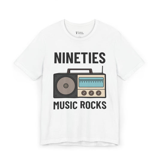 Nineties Music Rocks Graphic Short Sleeve Tee