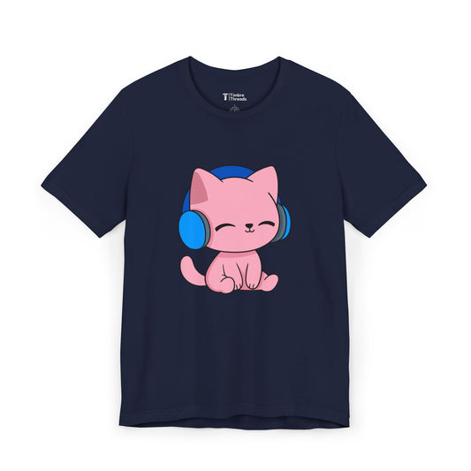 Headphones Kitty #2 Short Sleeve Tee