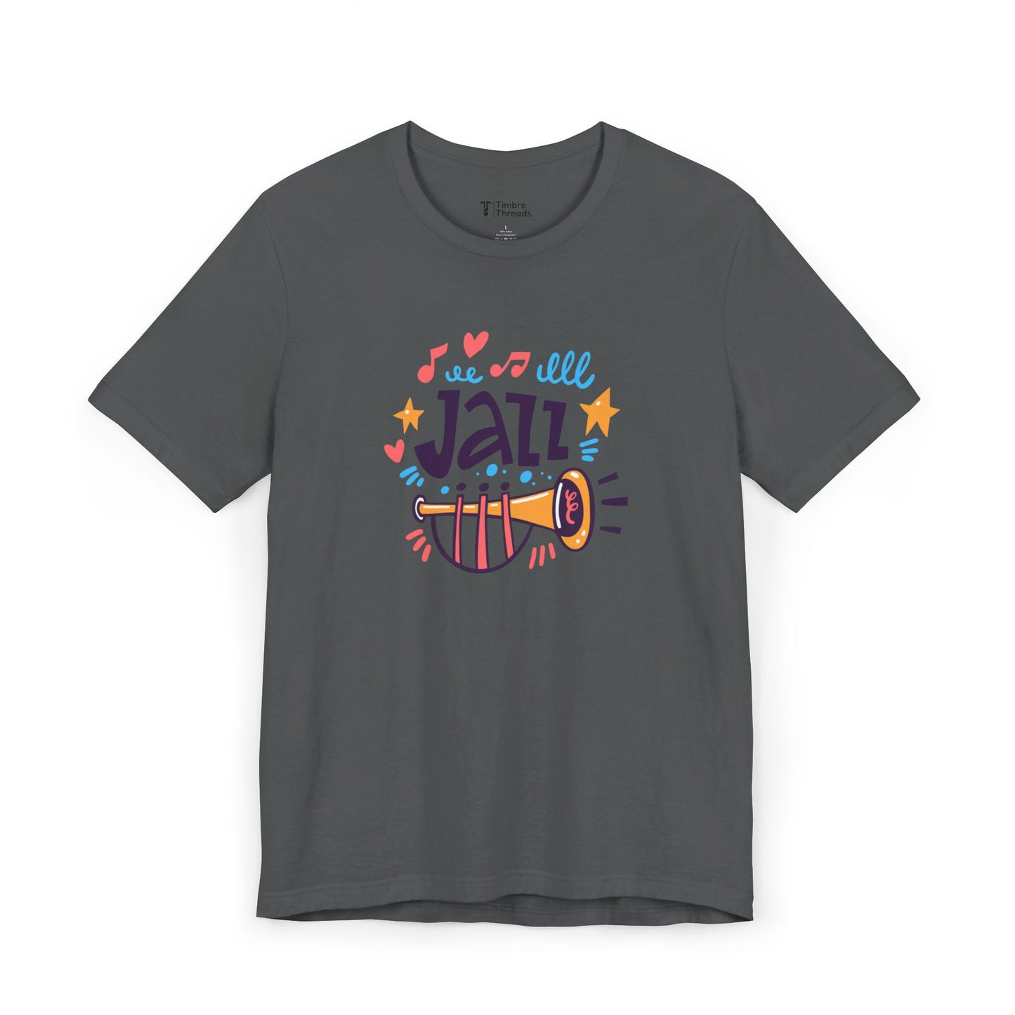 Jazz Clipart Graphic Short Sleeve Tee