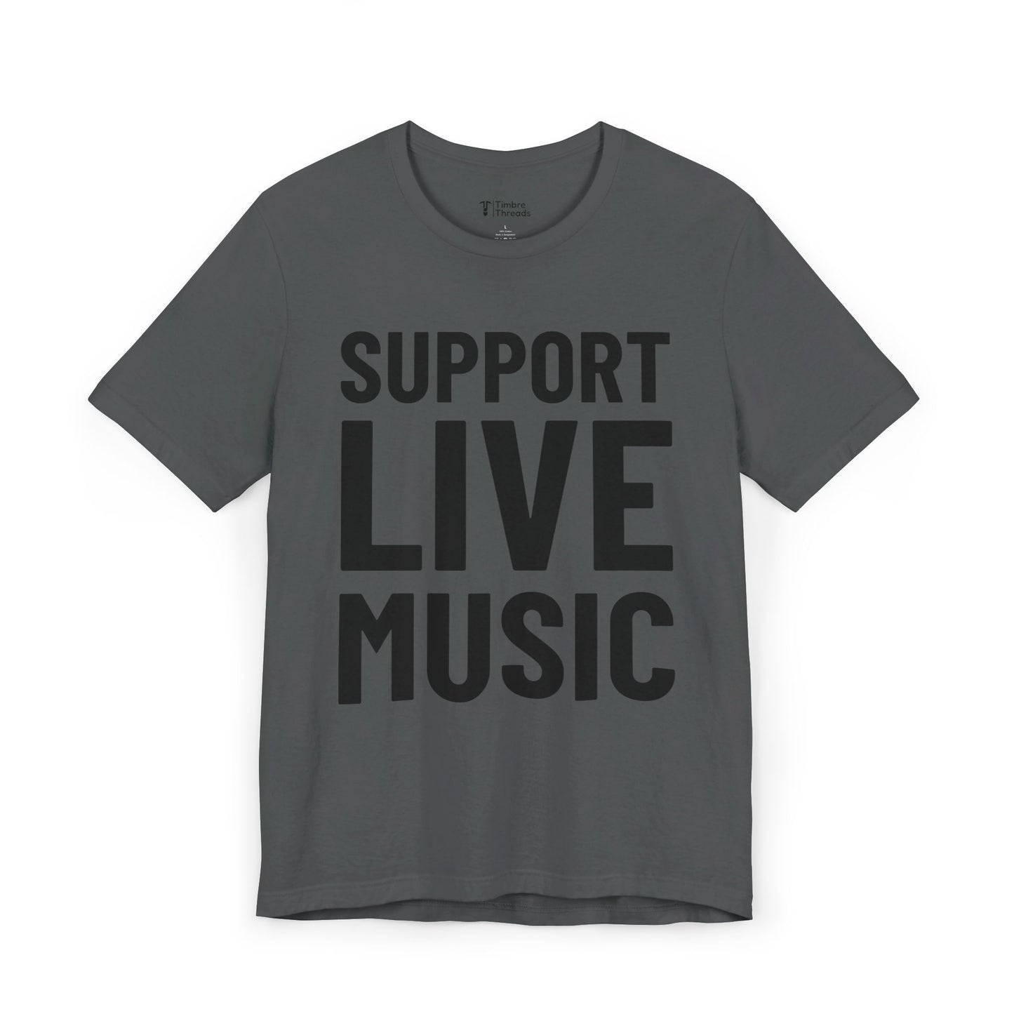 Support Live Music Short Sleeve Tee