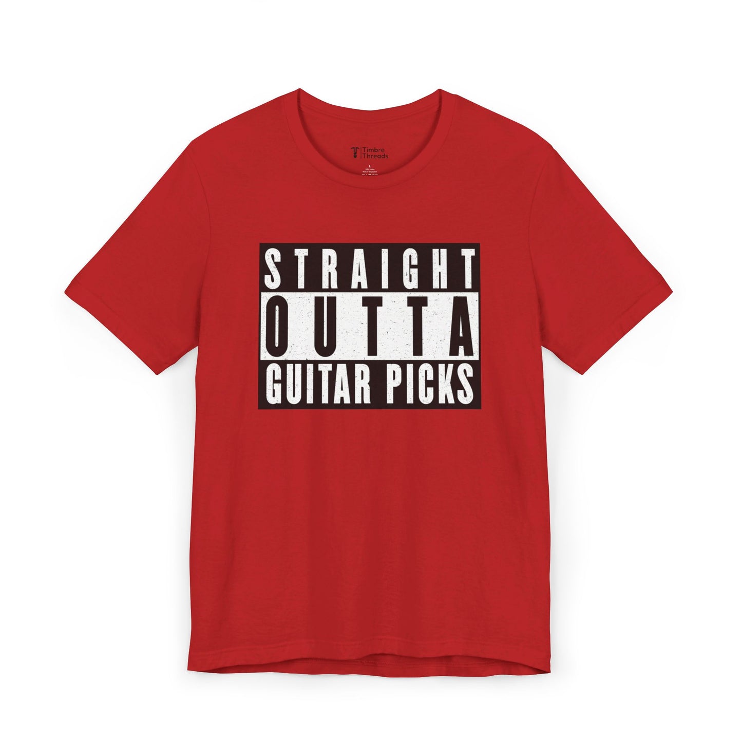 Straight Outta Guitar Picks Short Sleeve Tee