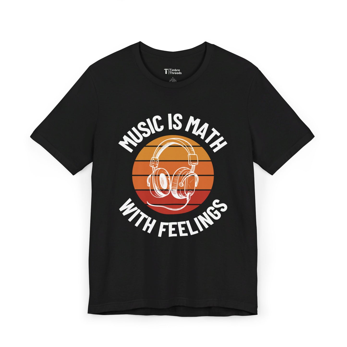 Music Is Math With Feelings Short Sleeve Tee