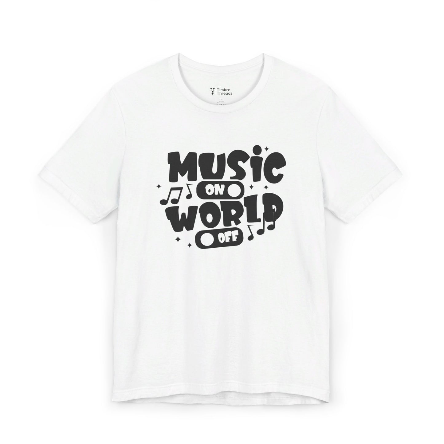 Music On World Off Short Sleeve Tee