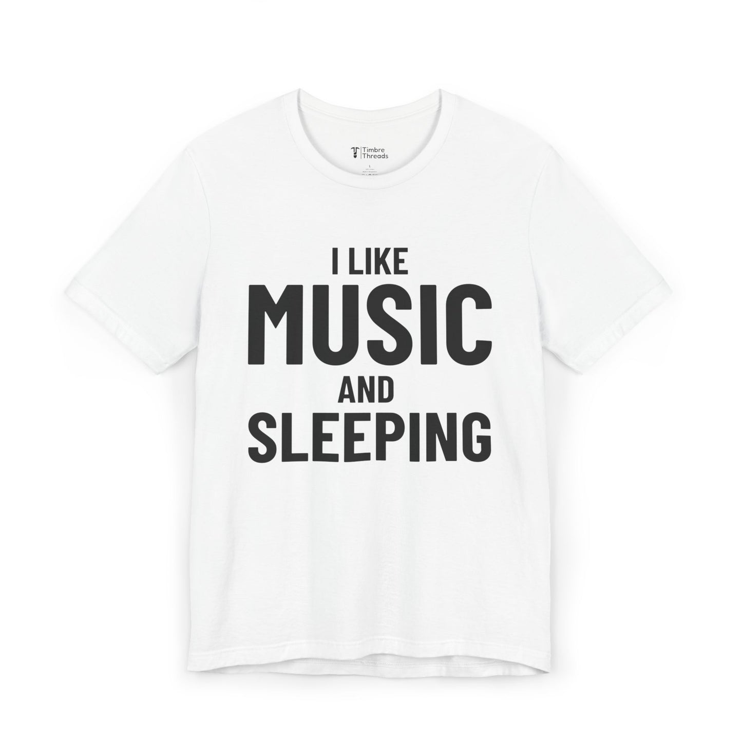 I Like Music and Sleeping Short Sleeve Tee