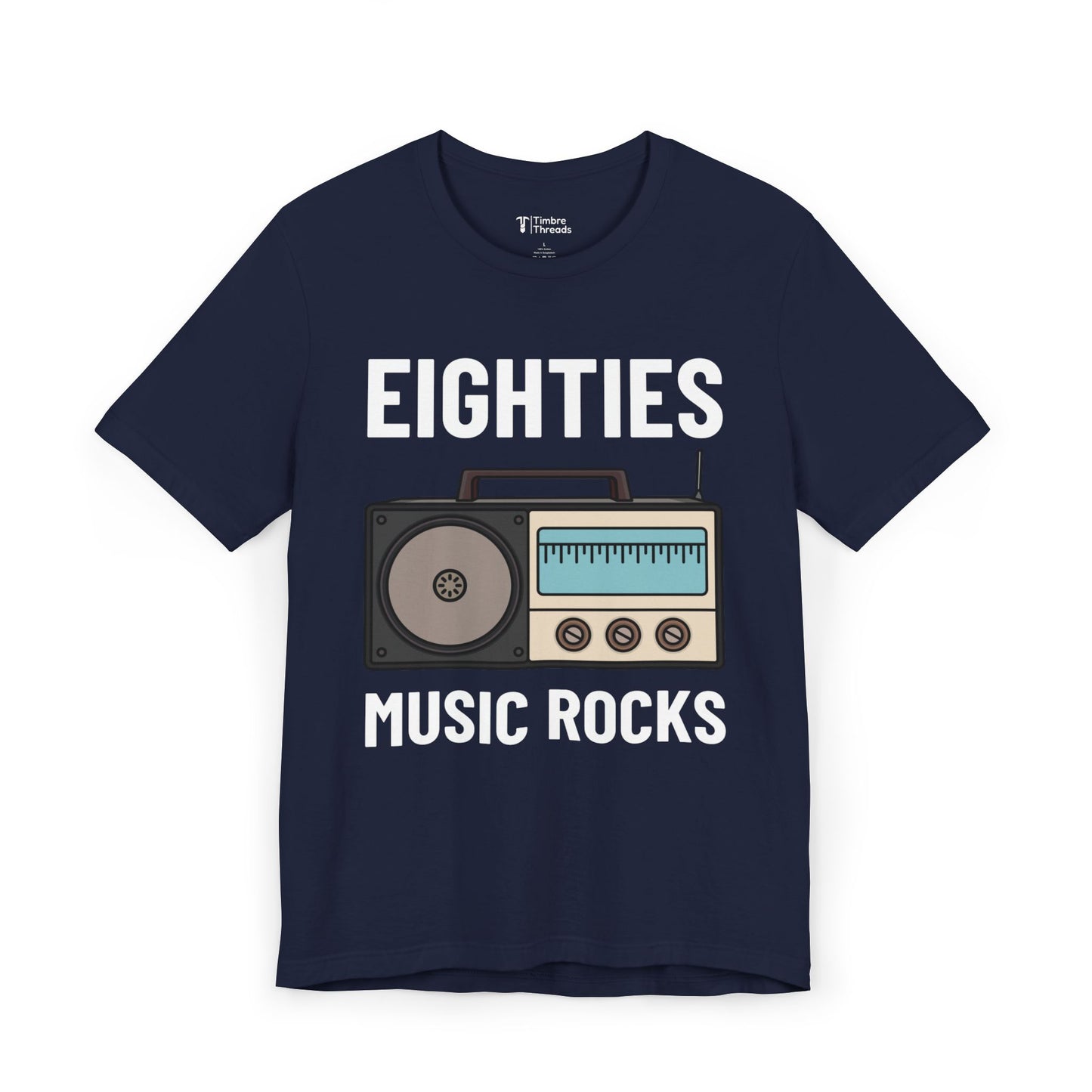 Eighties Music Rocks Graphic Short Sleeve Tee