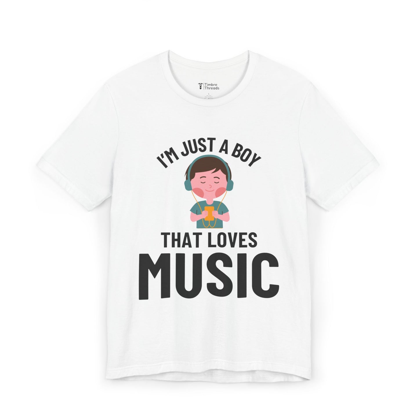 I'm Just A Boy Who Loves Music Short Sleeve Tee