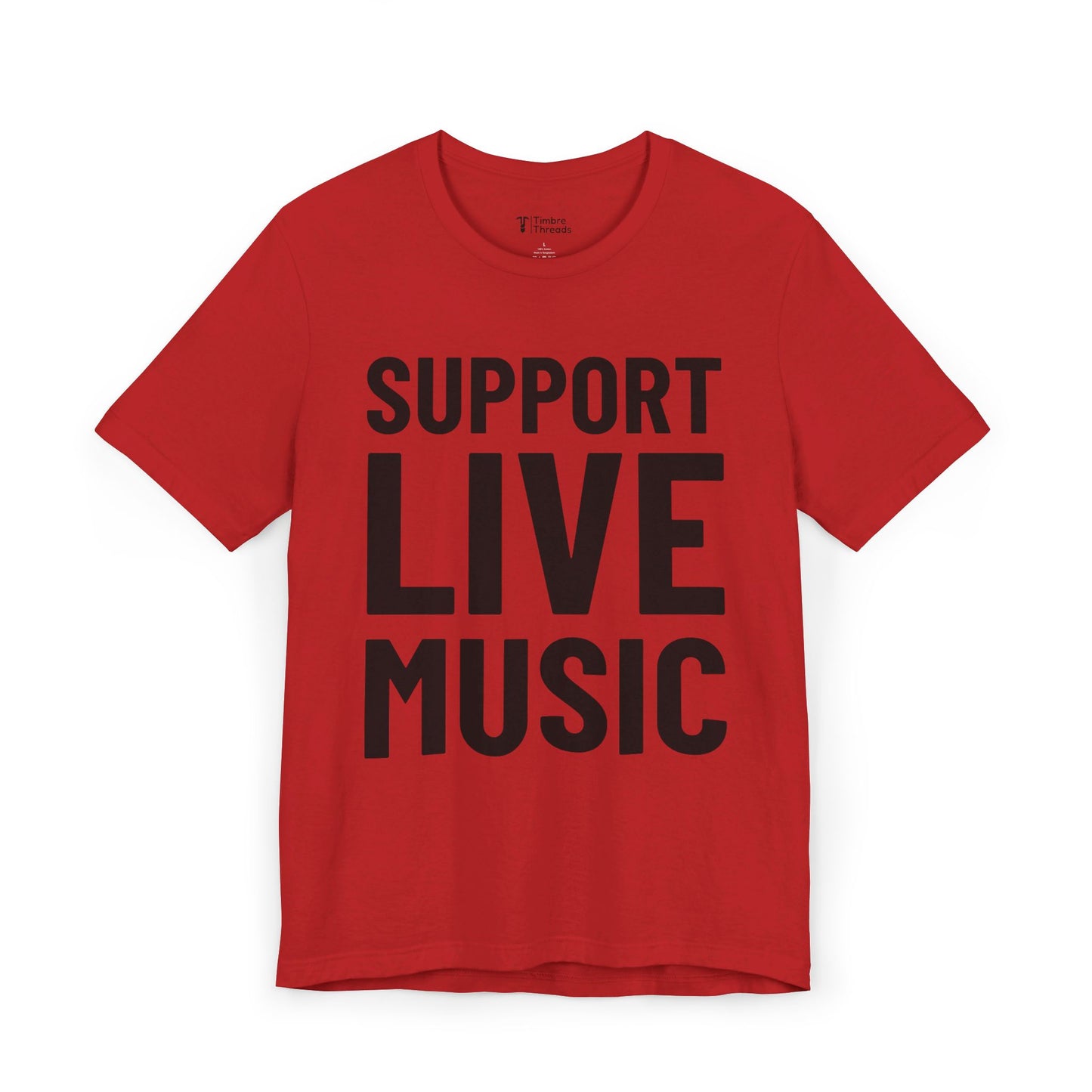 Support Live Music Short Sleeve Tee