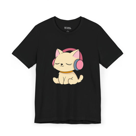 Headphones Kitty #1 Short Sleeve Tee