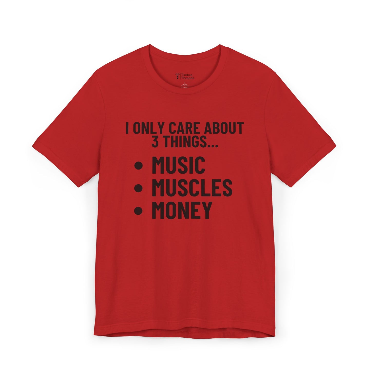 Music, Muscles, Money Short Sleeve Tee