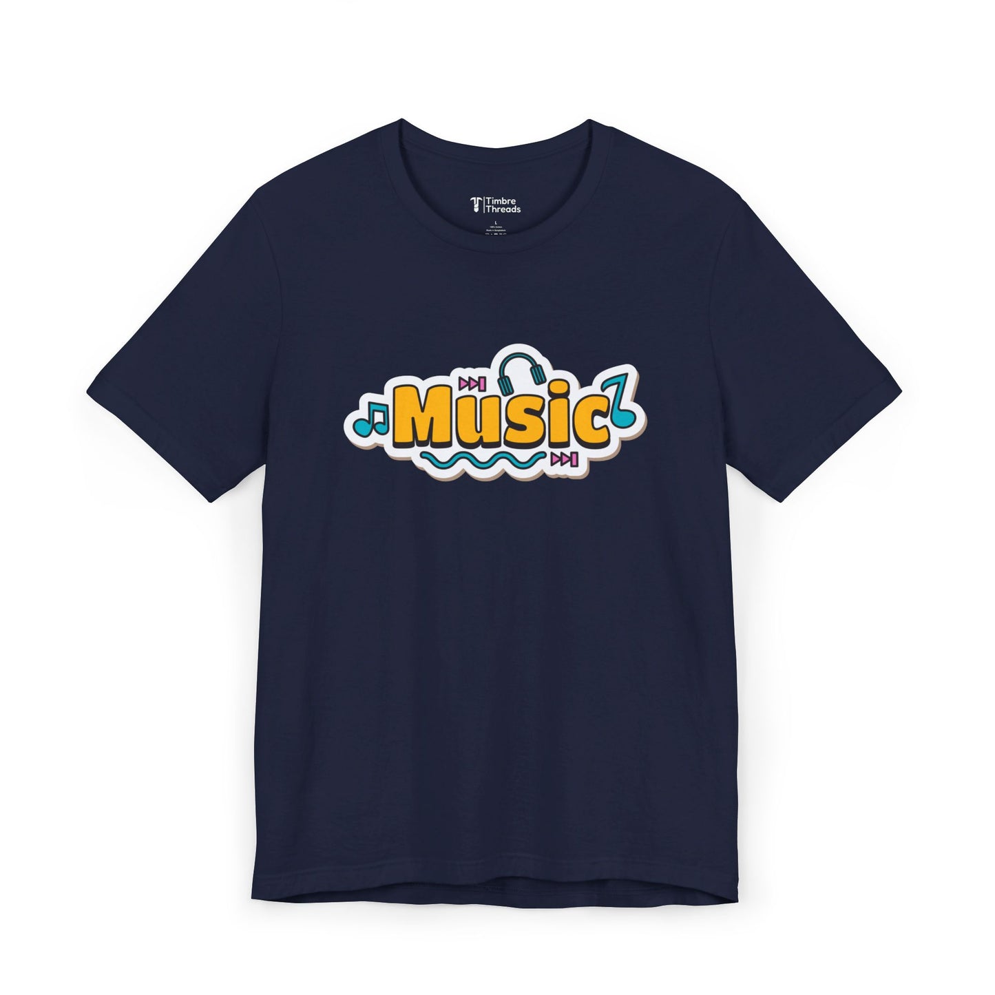 Cartoony Music Drawing Short Sleeve Tee