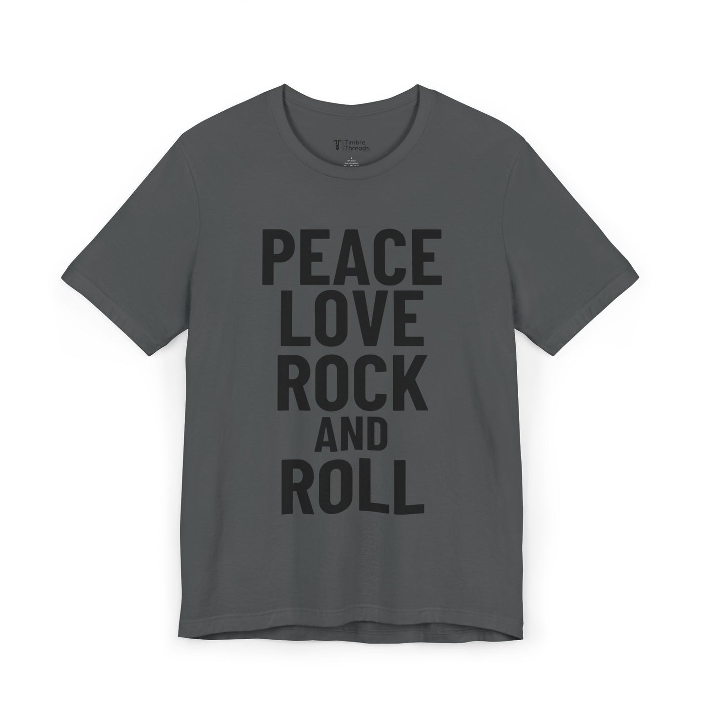 Peace Love Rock And Roll Short Sleeve Tee