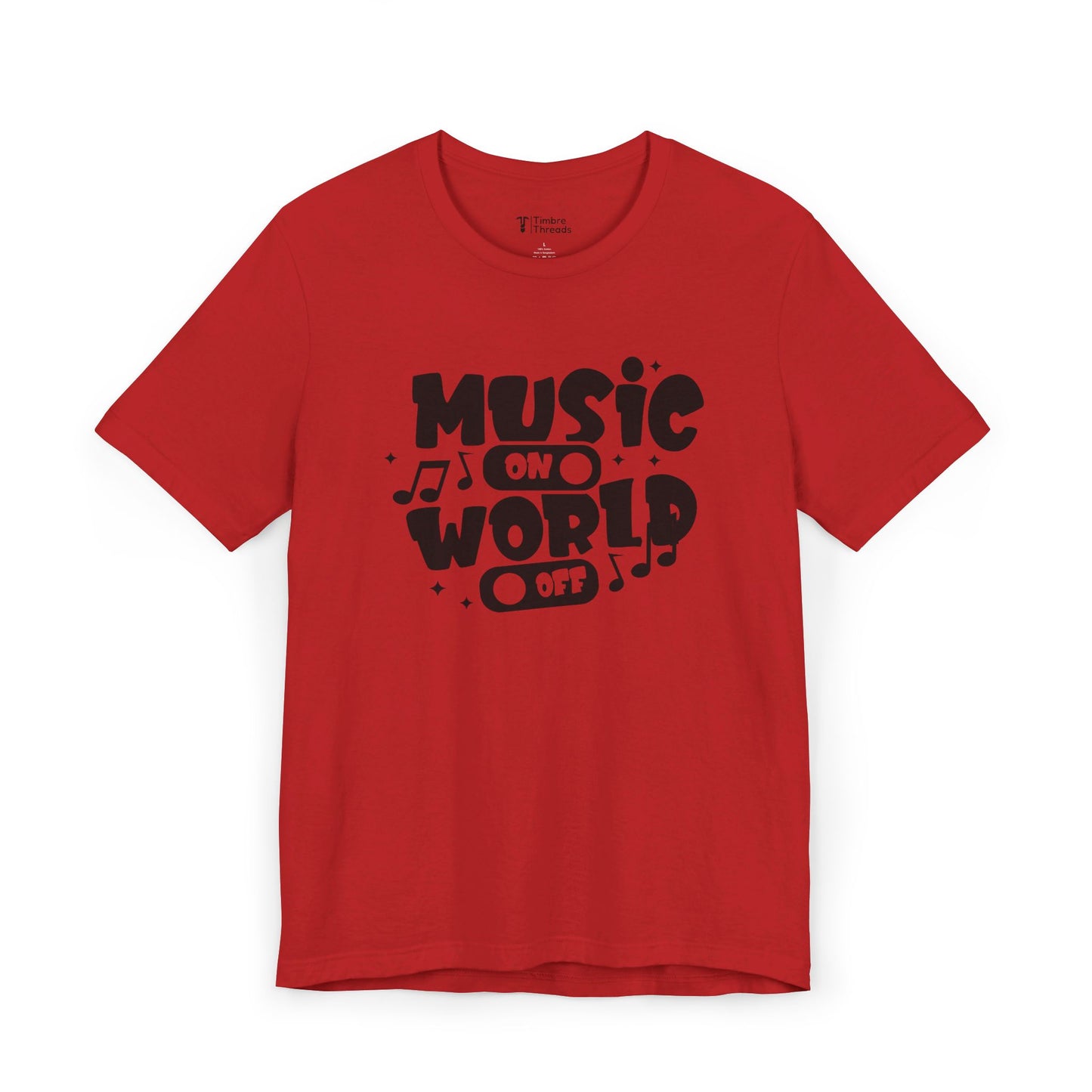 Music On World Off Short Sleeve Tee