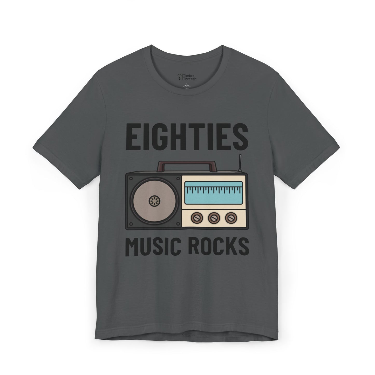 Eighties Music Rocks Graphic Short Sleeve Tee