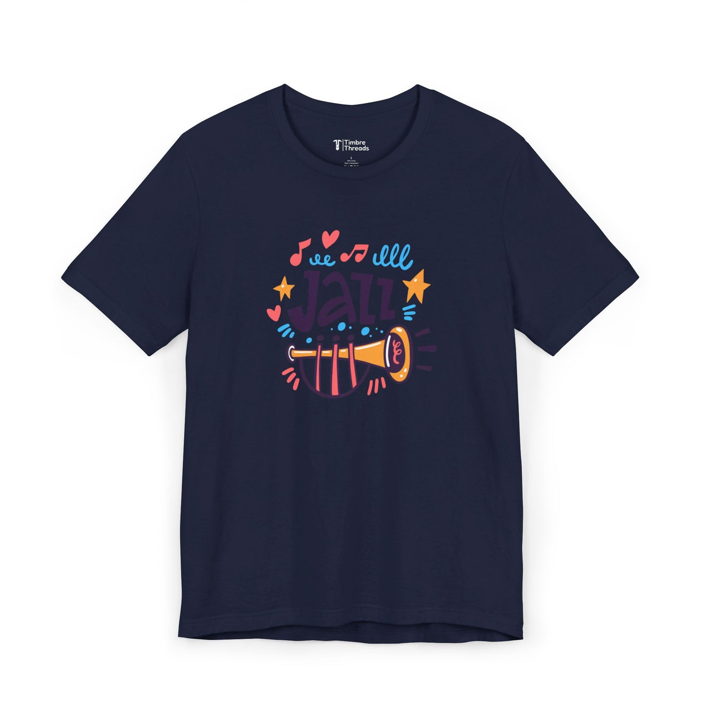 Jazz Clipart Graphic Short Sleeve Tee