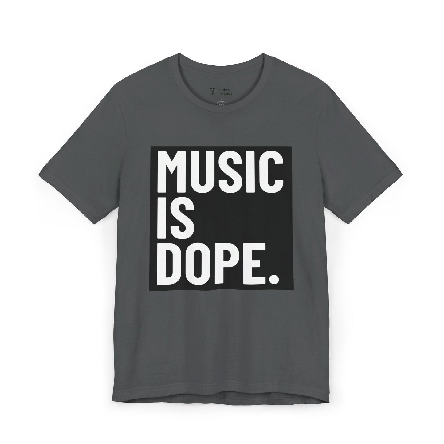 Music Is Dope Box Graphic Short Sleeve Tee